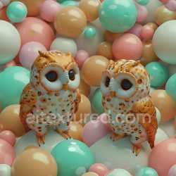 seamless Seamless 3D Inflated Glossy Bubbles PBR Texture in Pastel Colors texture 8k free download PBR