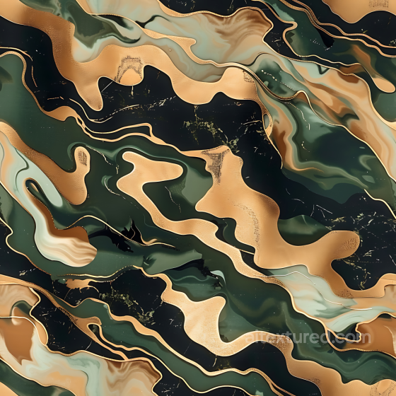 Camouflage PBR Texture with Stylized Desert and Woodland Organic Shapes Color Camouflage texture preview