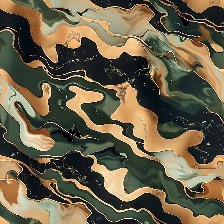 Camouflage with Stylized Desert and Woodland Organic Shapes seamless PBR texture preview