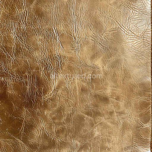 Seamless 3D Distressed Tan Brown Leather PBR Texture with Wrinkles and Grain