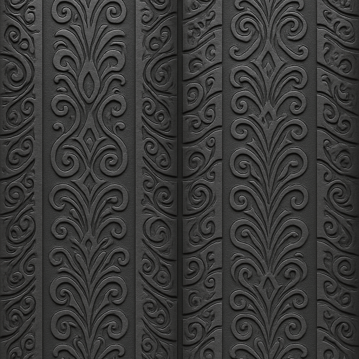 Ornate Tire Tread Rubber seamless PBR texture preview