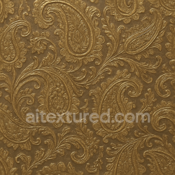 seamless Seamless 3d texture pbr 8k wallpaper with paisley brocade metallic sheen finish texture 8k free download PBR