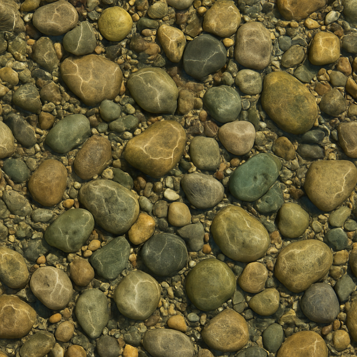 Shallow Stream seamless PBR texture preview
