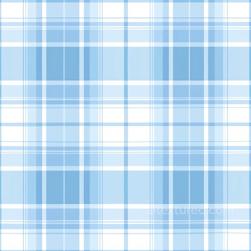Seamless Light Blue and White Plaid 3D PBR Fabric Texture texture preview