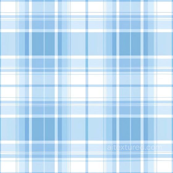 Seamless Light Blue and White Plaid 3D PBR Fabric Texture Plaid texture preview