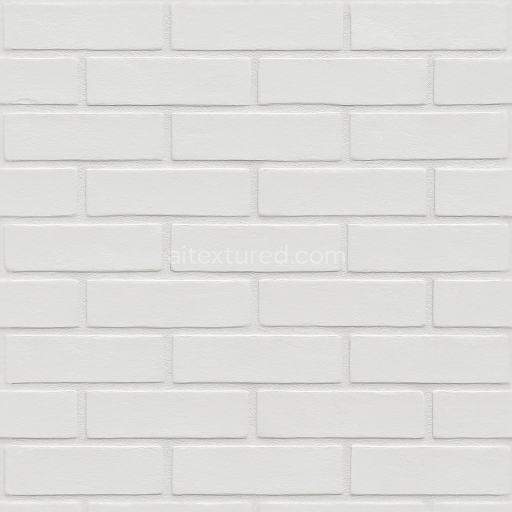 Seamless painted brick 3d texture pbr 8k smooth facade finish