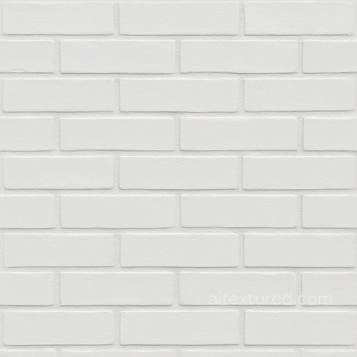 Seamless Painted Brick 3D Texture PBR 8K Smooth Facade Finish seamless Brick PBR texture