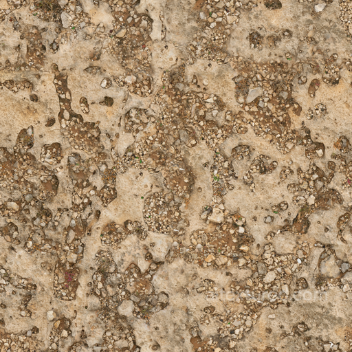 Coral Mud Coral - Coral Ground Costal Stones Gravel Gravelly seamless Mud PBR texture