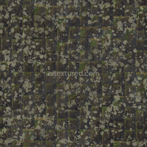 Roof Tile Seamless Pbr Texture Dark Weathered