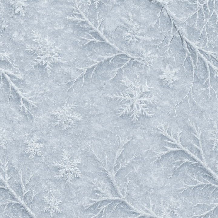 of Snowflake Patterned Winter Holiday Surface seamless PBR texture preview