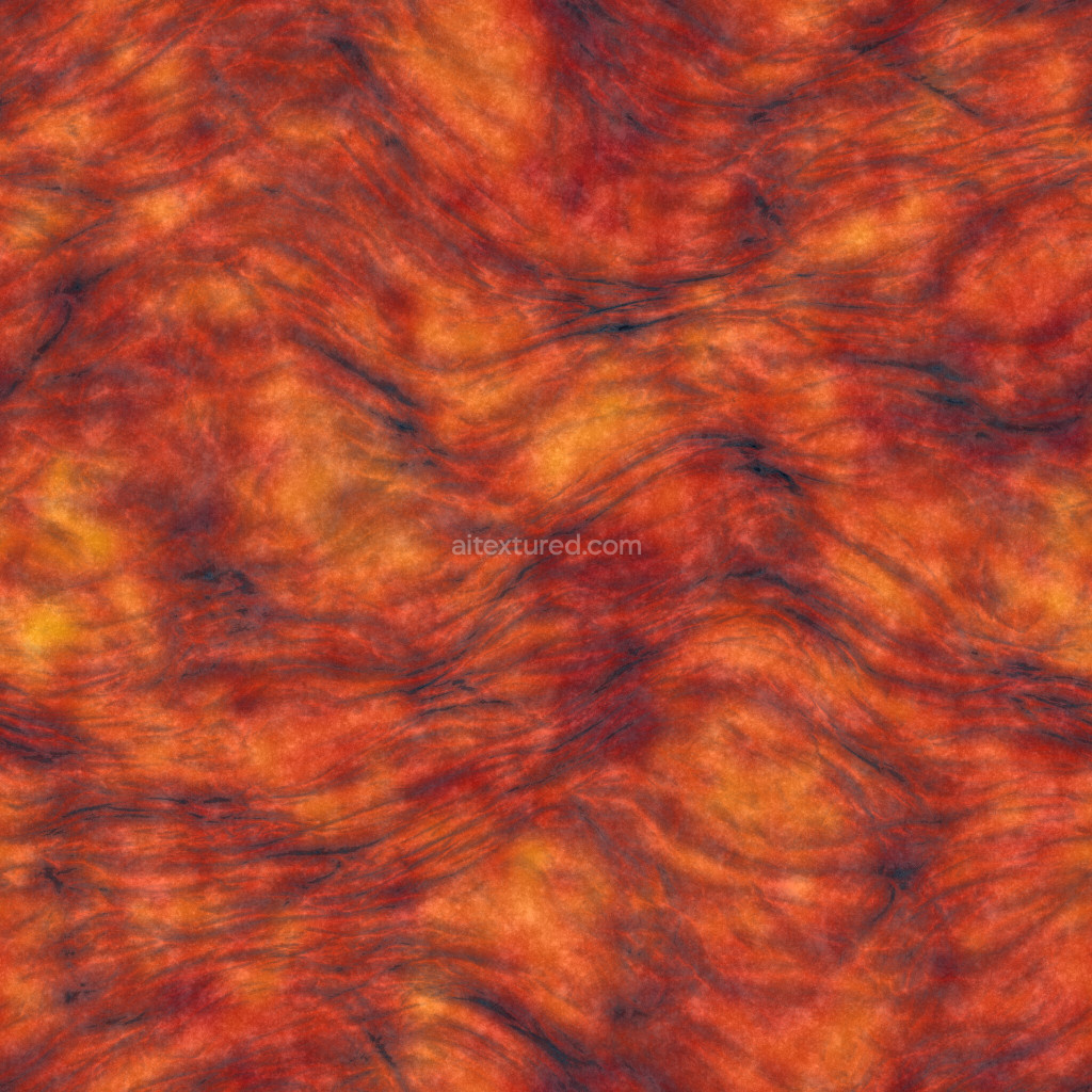 Seamless lava texture with fiery colors and fluid patterns