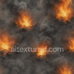 seamless Seamless 8k PBR 3d texture of charcoal ash with smoke billow and heat shimmer effects texture 8k free download PBR