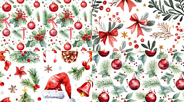 Watercolor Christmas category preview