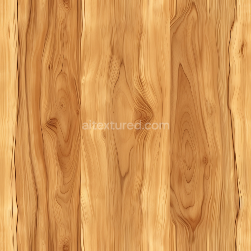 Seamless 3D PBR Texture of Light Knotty Pine Wood Floor with Natural Grain