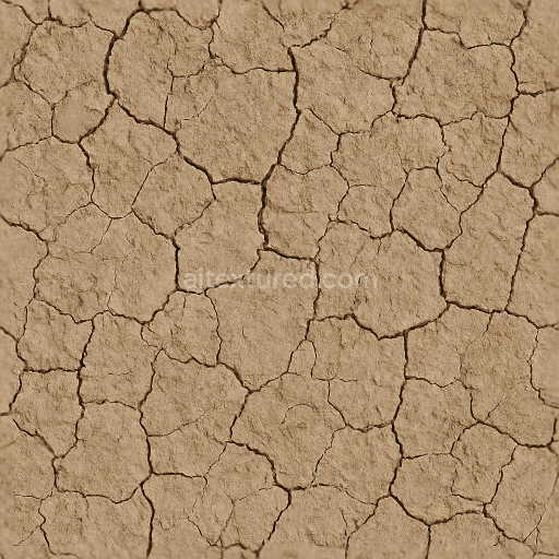 Seamless 3d texture pbr 8k mud cracks ground surface with dry cracked mud and earth cracks