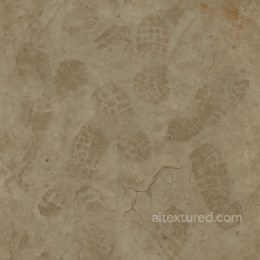 Scuff Marks And Foot Scuffs With Muddy Footprints And Wear Marks For Worn Floors seamless Decals PBR texture