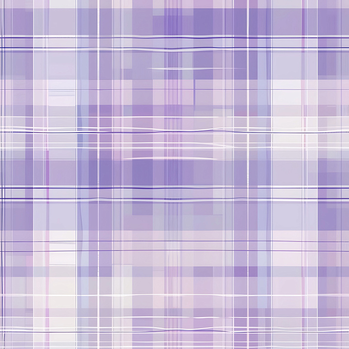 Pastel Purple and White Plaid Fabric Pattern seamless PBR texture preview