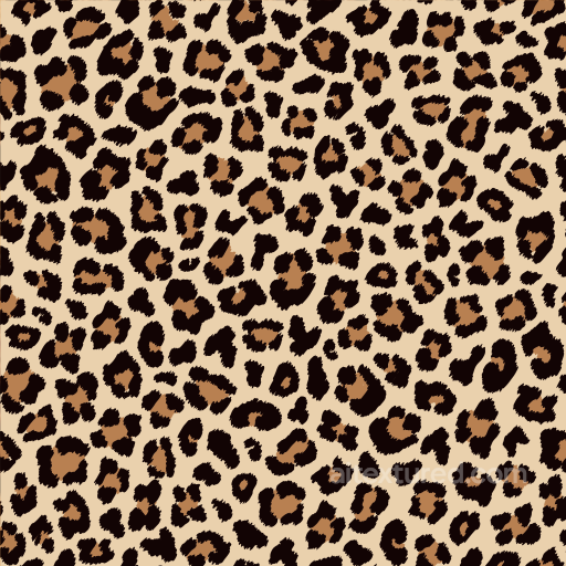 Brown and Black Leopard Print on Beige Fabric Seamless Texture seamless Leopard Print PBR texture