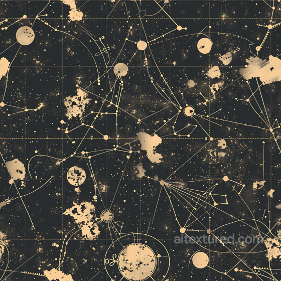 Astro-Celestial Camouflage PBR Texture with Star Maps and Planetary Motifs Color Camouflage texture preview