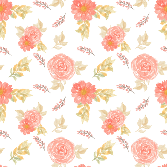with Soft Pink Watercolor Flowers and Delicate Foliage Pink Flower texture preview