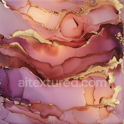 seamless Seamless 3D Alcohol Ink PBR Texture Featuring Rose and Gold Fluid Marbling texture 8k free download PBR