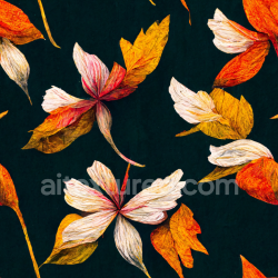 seamless Seamless 3D PBR Texture of Autumn Leaves with Vibrant Warm Tones and Natural Veining texture 8k free download PBR