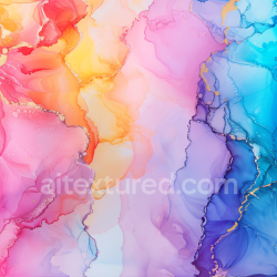 seamless Seamless 3D Alcohol Ink PBR Texture Featuring Pastel Fluid Waves and Gold Veining texture 8k free download PBR