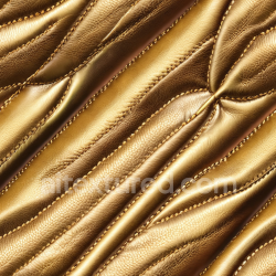 seamless Seamless 3D PBR Stitched Golden Leather Texture with Detailed Grain and Wrinkles texture 8k free download PBR