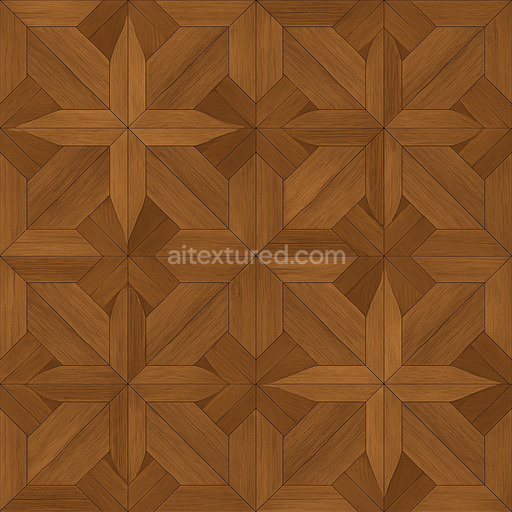 Ornamental Wood Floor Seamless Texture