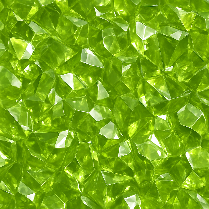 Peridot Crystalline Structure With Crystal Growth And Shiny Surface Ref… seamless PBR texture preview