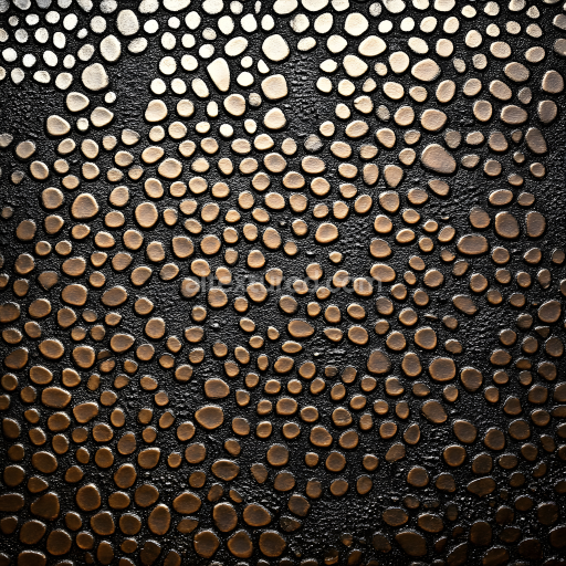 Seamless 3D Skin PBR Texture Featuring Dark Base and Raised Patterned Highlights