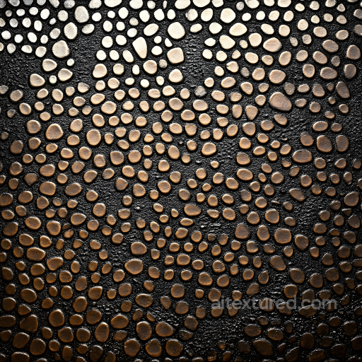 Skin PBR Texture Featuring Dark Base and Raised Patterned Highlights seamless Skin PBR texture