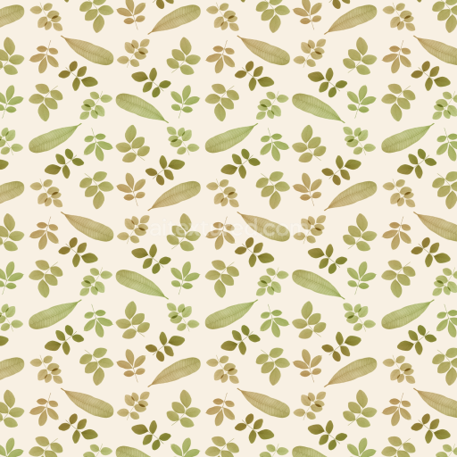 Seamless 3D PBR Texture of Delicate Wild Flower Leaf Pattern in Soft Earth Tones