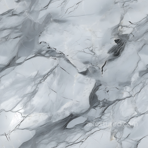Gray and Silver Marble Veined PBR Texture with Polished Finish seamless Marble PBR texture