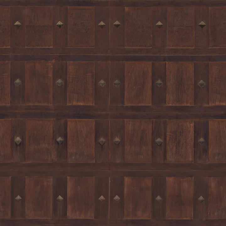 Wooden Garage Door Wood seamless PBR texture preview
