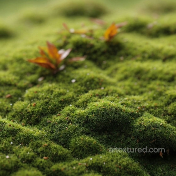 Lush Green Moss Texture for Ground Surfaces in 4K PBR Ground surface texture preview