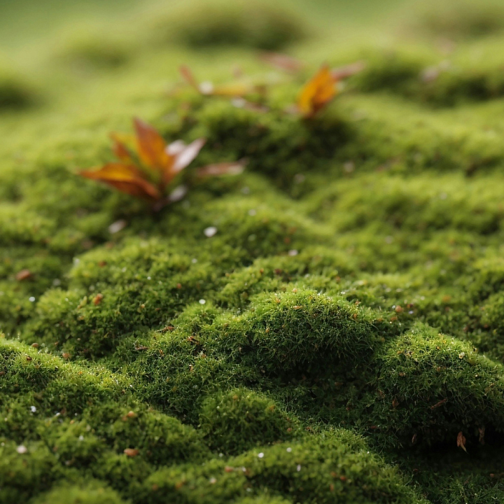 Lush Green Moss for Ground Surfaces in seamless PBR texture preview