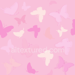 seamless Seamless 3D PBR texture of pastel pink butterfly fabric with subtle outlines texture 8k free download PBR