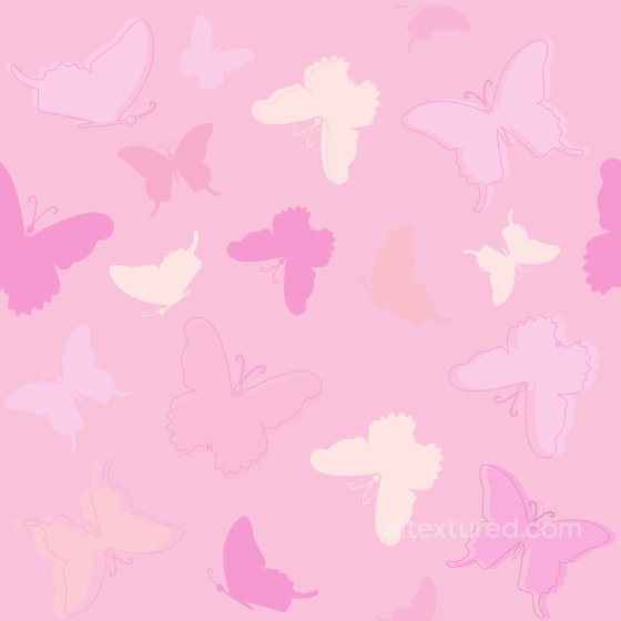 Of Pastel Pink Butterfly Fabric With Subtle Outlines Baby girl texture preview