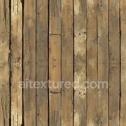 seamless Seamless 3D PBR Texture of Weathered Wood Planks with Knots and Scratches texture 8k free download PBR