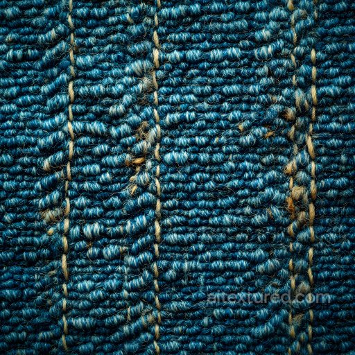 Cracked Denim Fabric PBR Texture with Blue Worn Weave and Frayed Holes seamless Denim jeans PBR texture