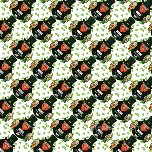 Featuring Colorful St Patrick's Leprechaun Pattern seamless St patrick digital paper bundle PBR texture