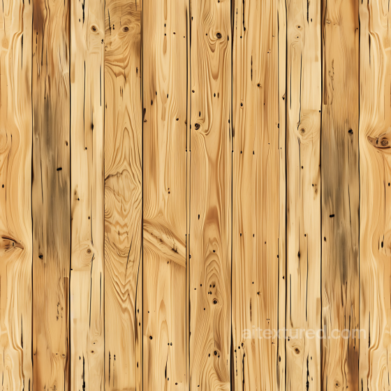 Rustic Pine Wood Planks PBR Texture with Natural Knots and Grain Wood texture preview