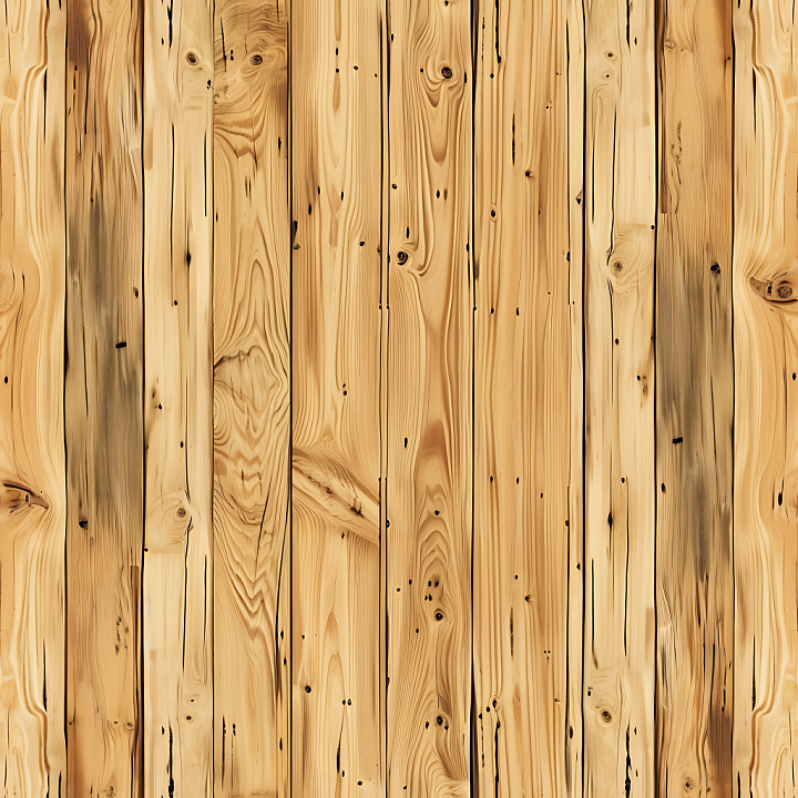 Rustic Pine Wood Planks with Natural Knots and Grain seamless PBR texture preview
