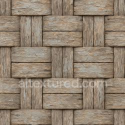 seamless Seamless 3d texture pbr 8k woven fence with rough wood and weathered paint surfaces texture 8k free download PBR