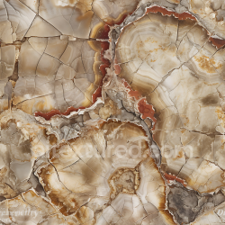 seamless Seamless 3D polished agate stone PBR texture with natural cracks and rich brown tones texture 8k free download PBR
