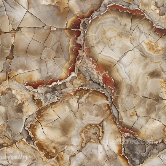 polished agate stone PBR texture with natural cracks and rich brown tones Stone texture preview
