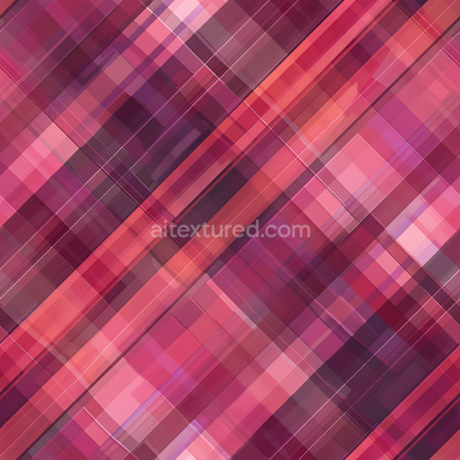 Seamless 3D PBR Texture Featuring Abstract Red Plaid Pattern