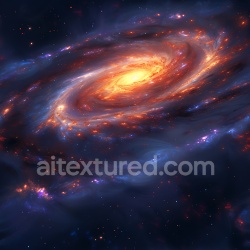 seamless Seamless 3D PBR Texture of a Glowing Spiral Galaxy with Nebula Clouds texture 8k free download PBR
