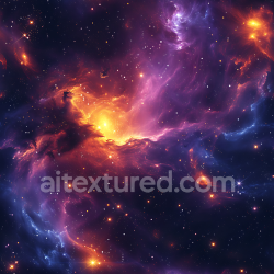 seamless Seamless 3D Space PBR Texture Featuring Vibrant Nebula and Galaxy Clouds texture 8k free download PBR